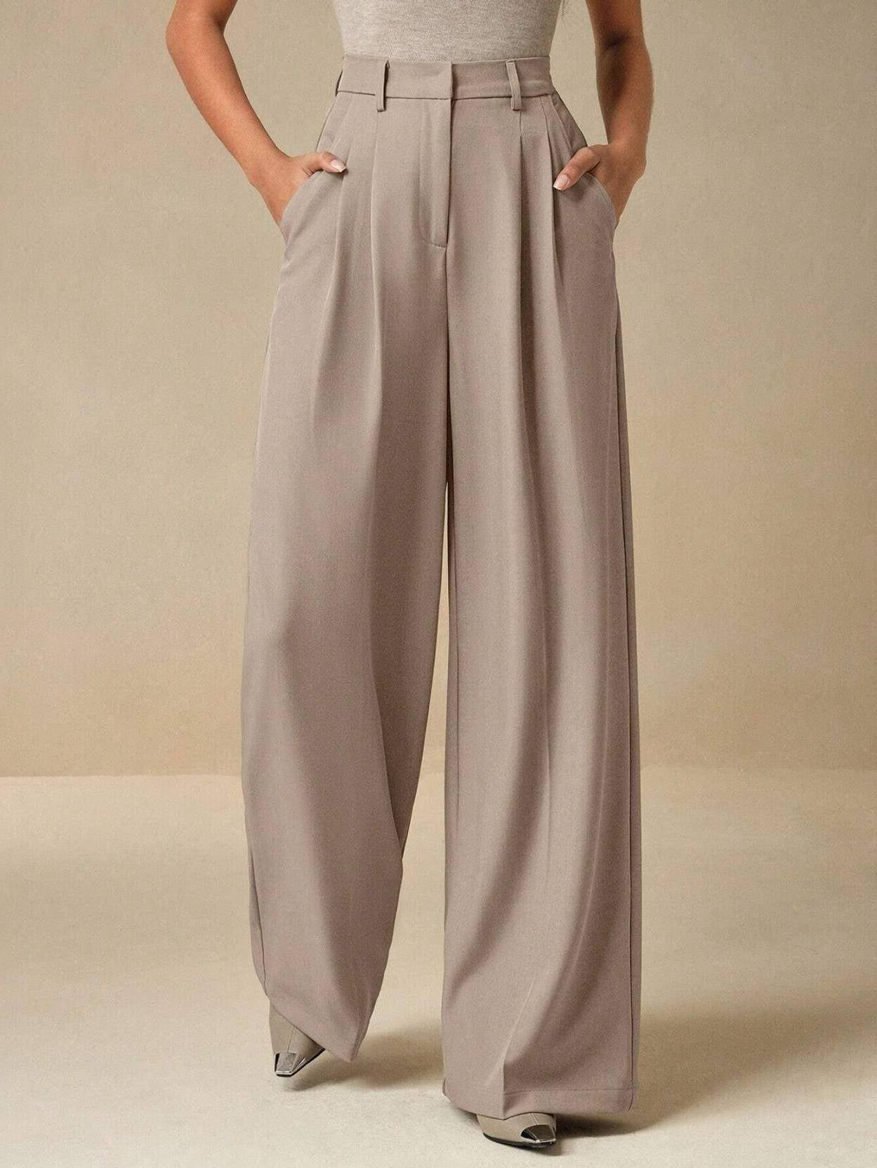 KOTTY  Women Relaxed Pink Viscose Rayon Trousers