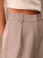 KOTTY  Women Relaxed Pink Viscose Rayon Trousers