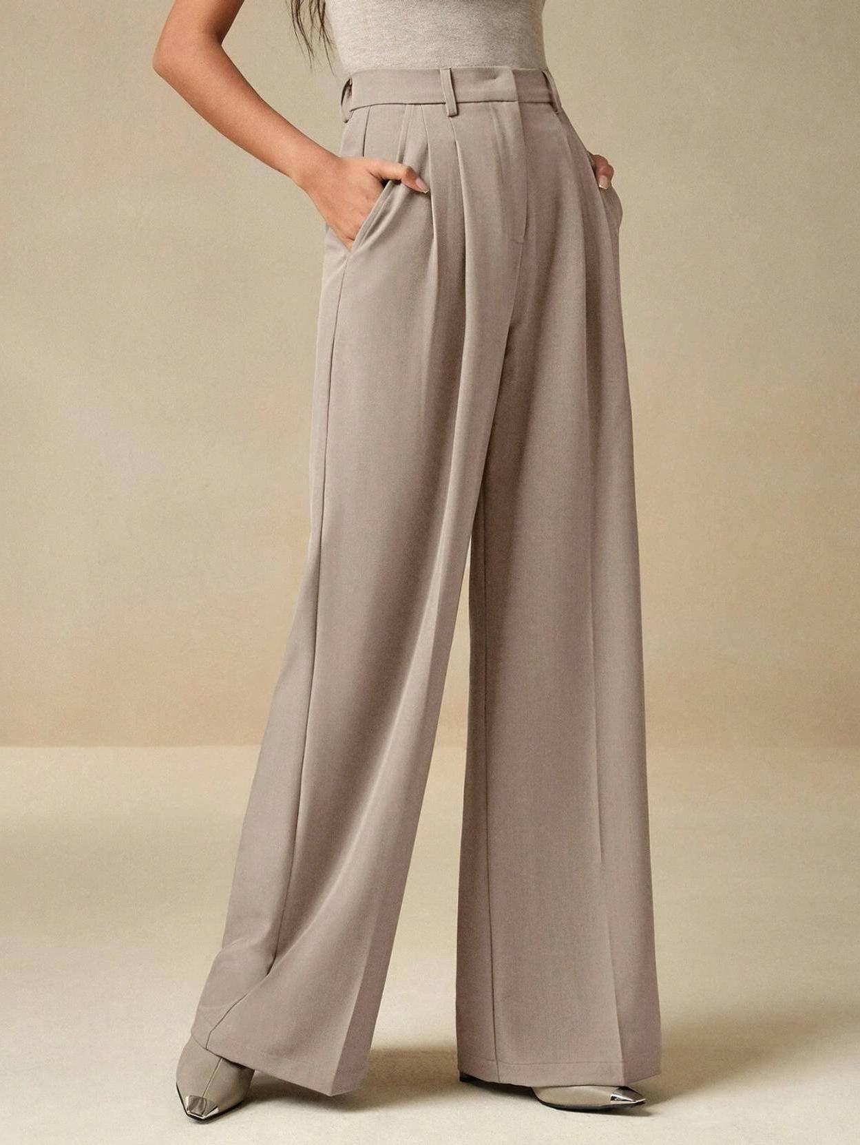 KOTTY  Women Relaxed Pink Viscose Rayon Trousers