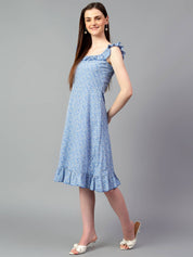 KOTTY Women Ruffled Multicolor Knee Length Dress