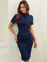 KOTTY Women Sheath Blue Knee Length Dress