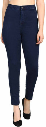 KOTTY  Women Skinny High Rise Blue Jeans