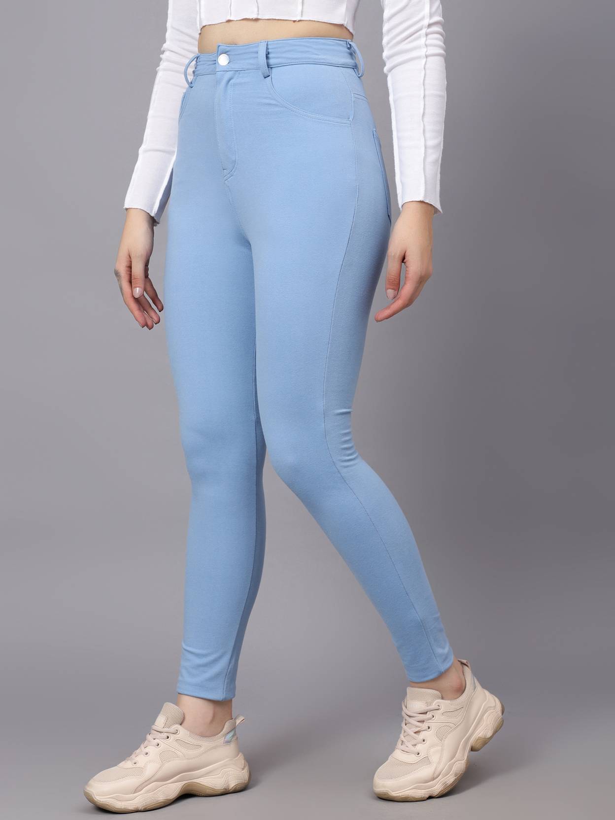 KOTTY Women Skinny High Rise Blue Jeans