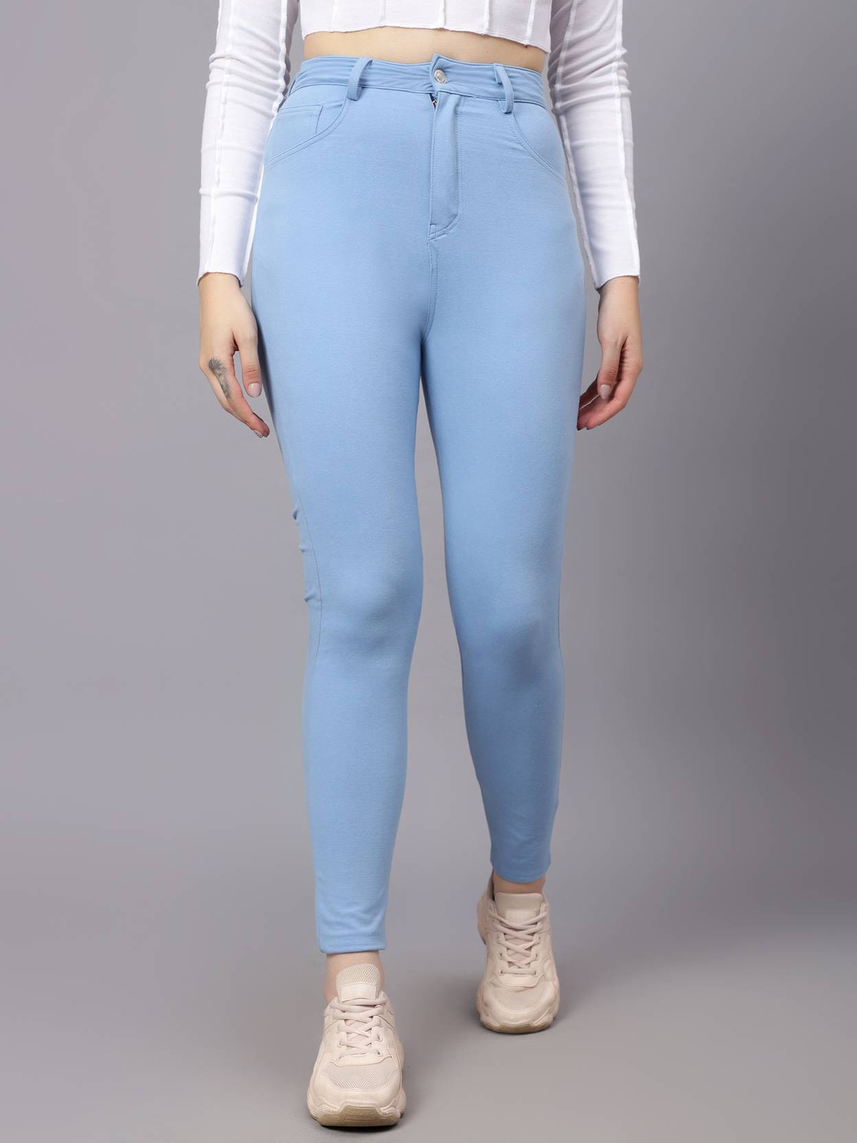 KOTTY Women Skinny High Rise Blue Jeans
