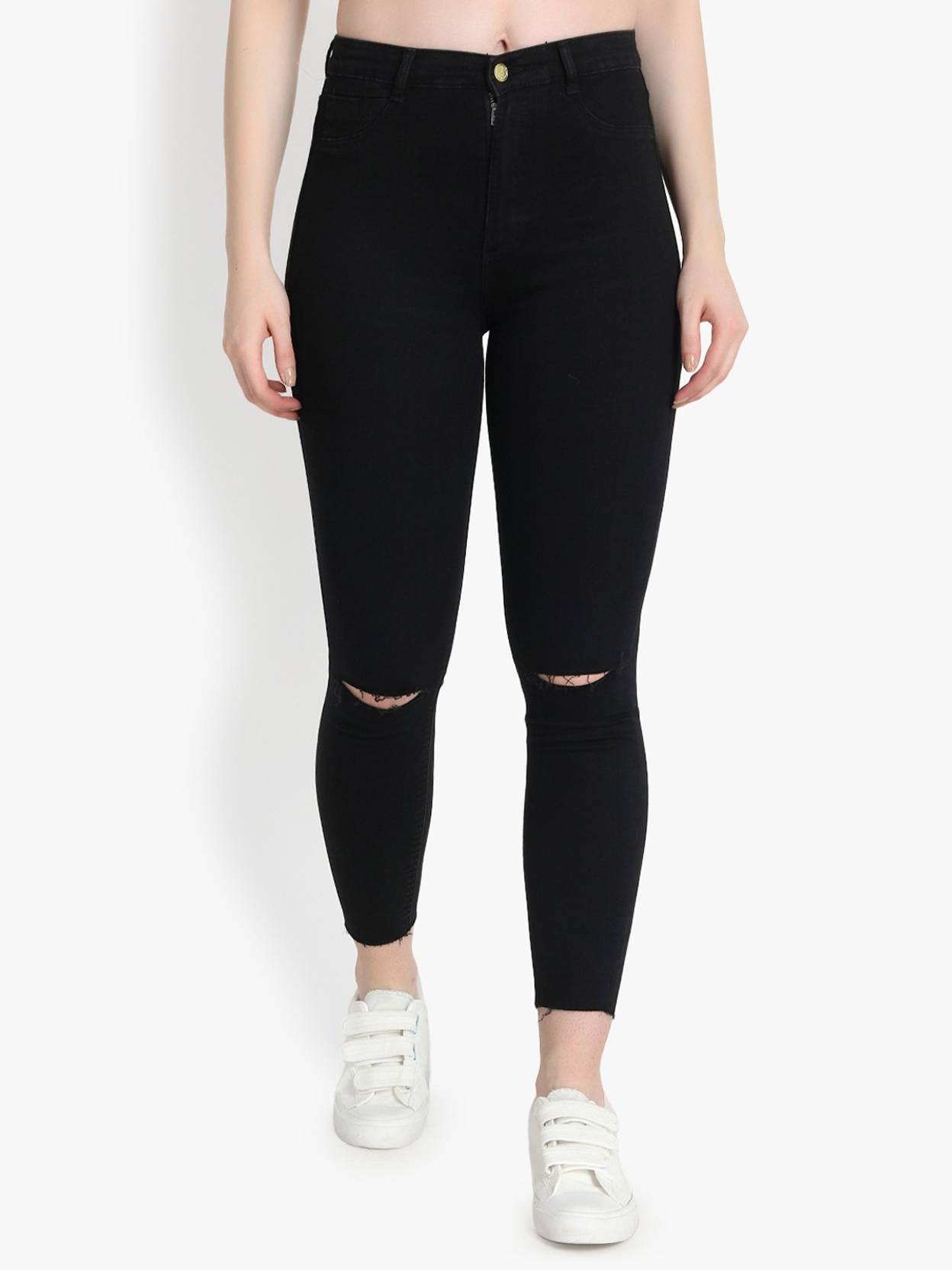 KOTTY Women Skinny High Rise Grey Jeans