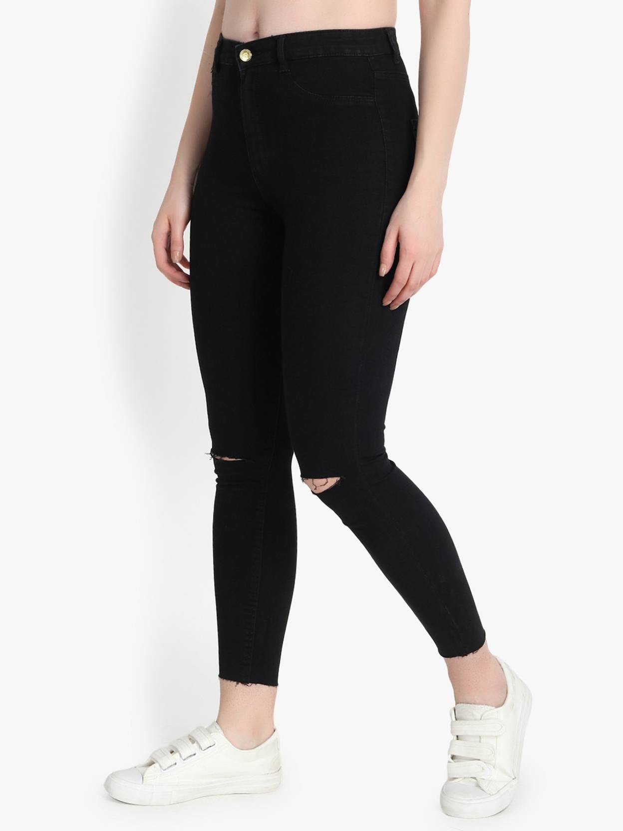 KOTTY Women Skinny High Rise Grey Jeans