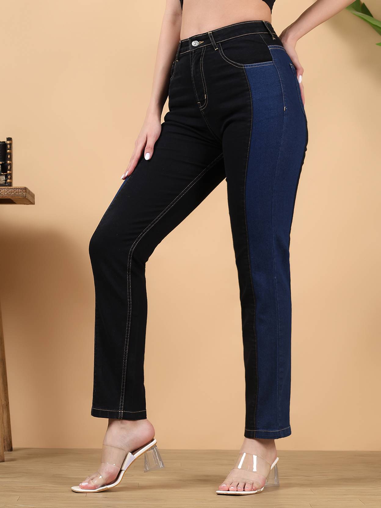 kotty Women Skinny High Rise Multicolor Jeans