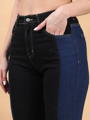 kotty Women Skinny High Rise Multicolor Jeans