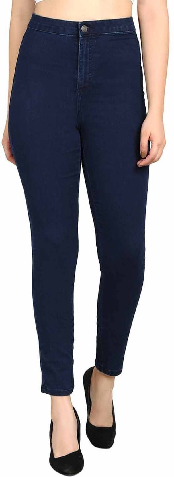 KOTTY  Women Skinny Mid Rise Blue Jeans