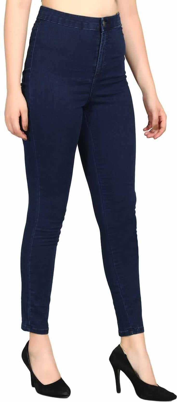KOTTY  Women Skinny Mid Rise Blue Jeans