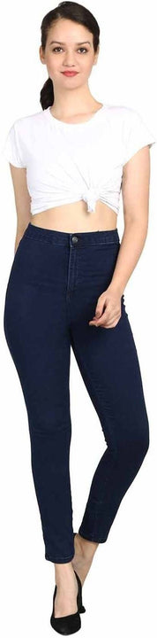 KOTTY  Women Skinny Mid Rise Blue Jeans