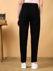 KOTTY Women Slim High Rise Black Jeans