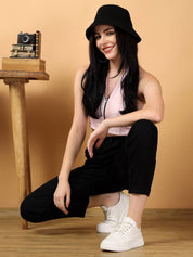 KOTTY Women Slim High Rise Black Jeans