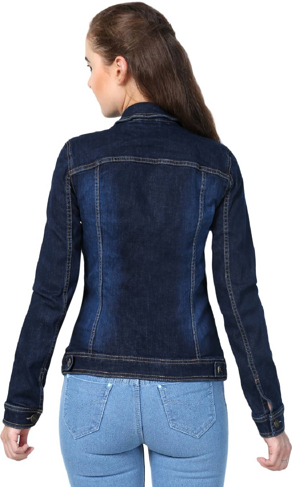KOTTY Women Solid Denim Casual Jacket