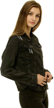 KOTTY Women Solid Denim Casual Jacket
