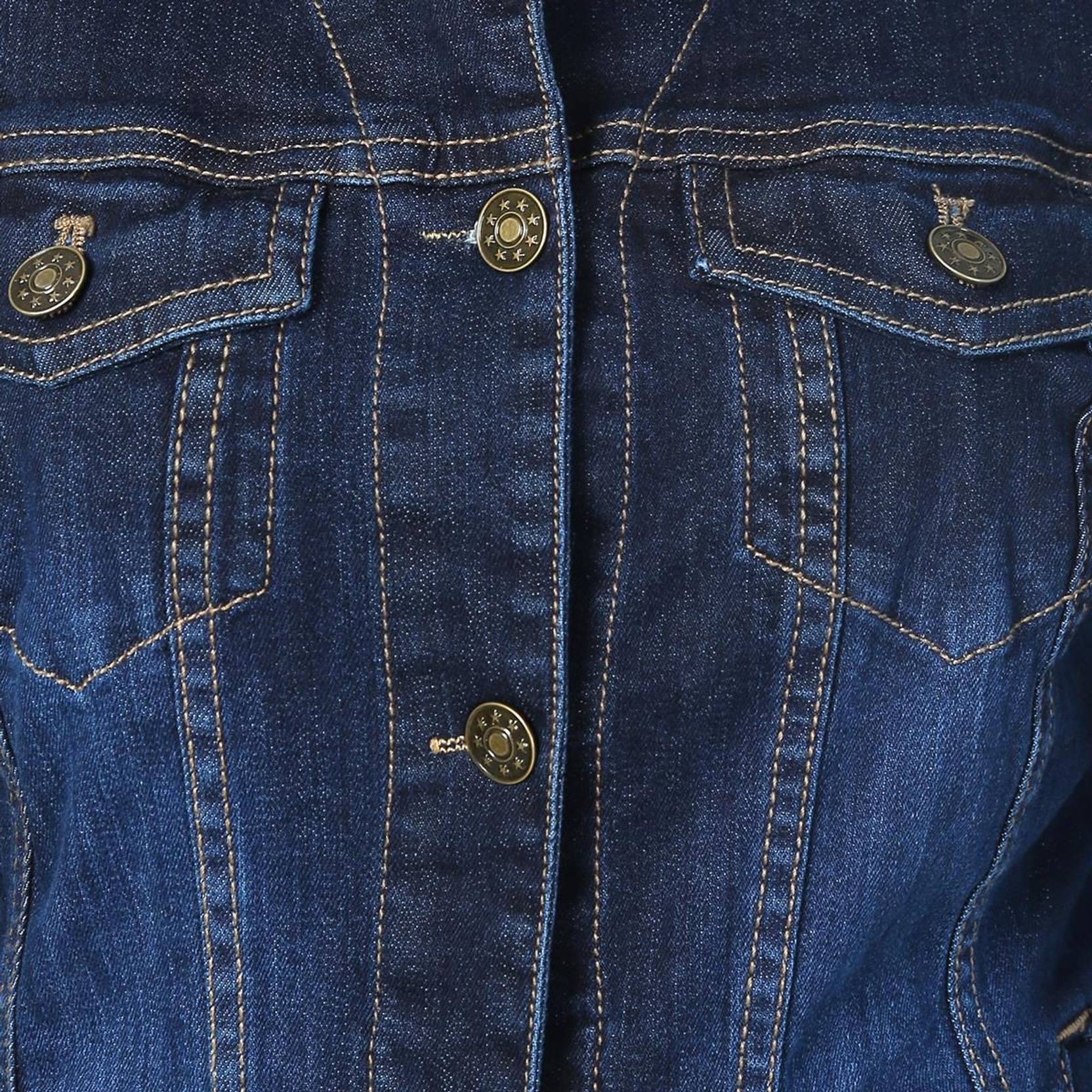 KOTTY Women Solid Denim Casual Jacket