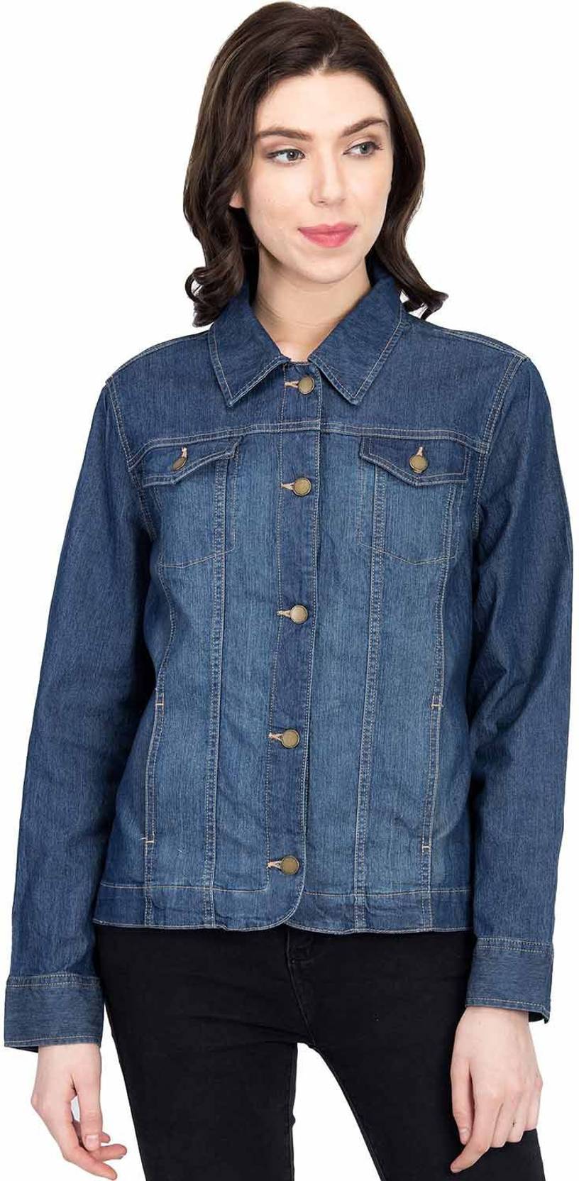 KOTTY Women Solid Denim Jacket