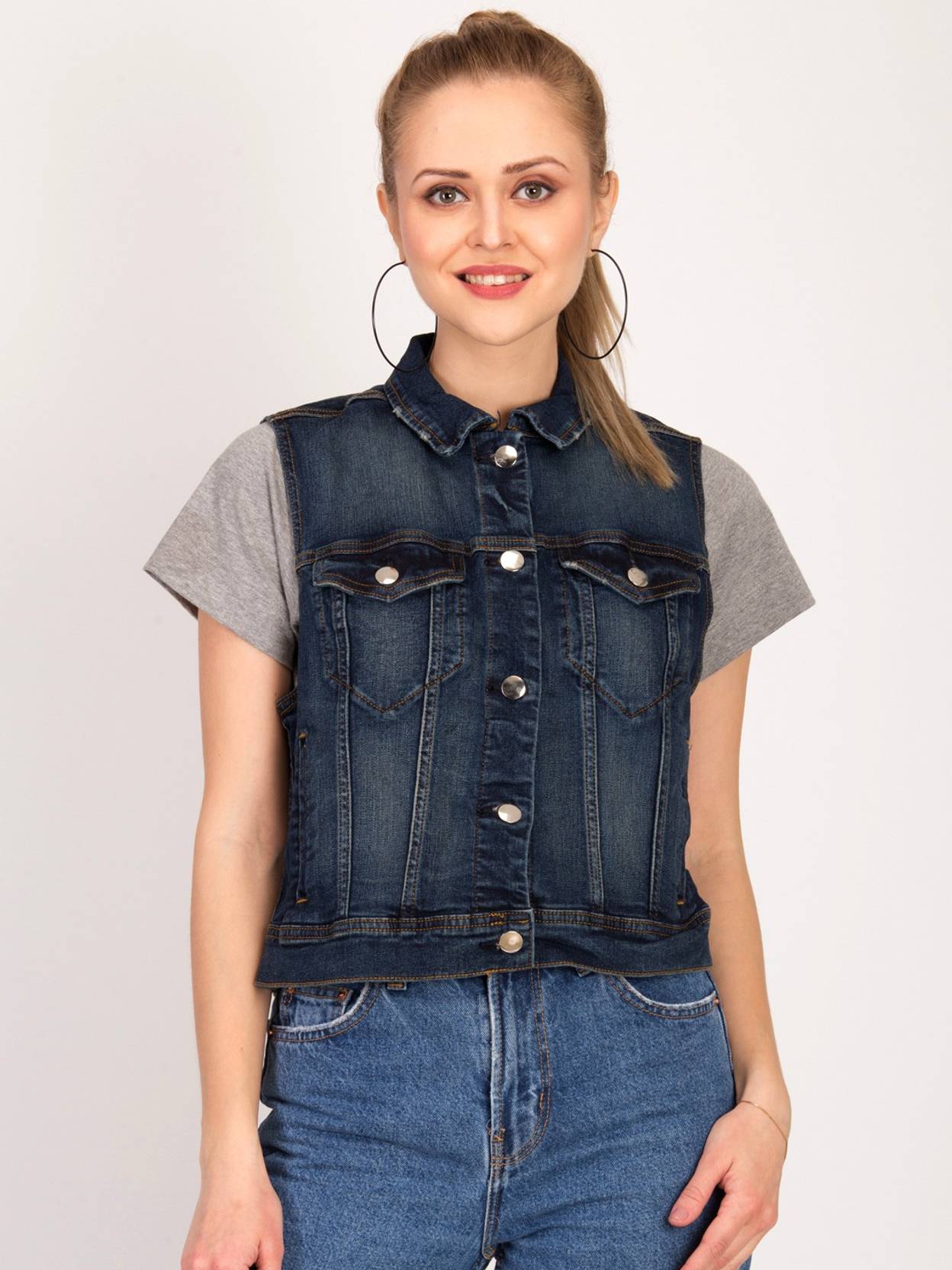 KOTTY Women Solid Denim Jacket
