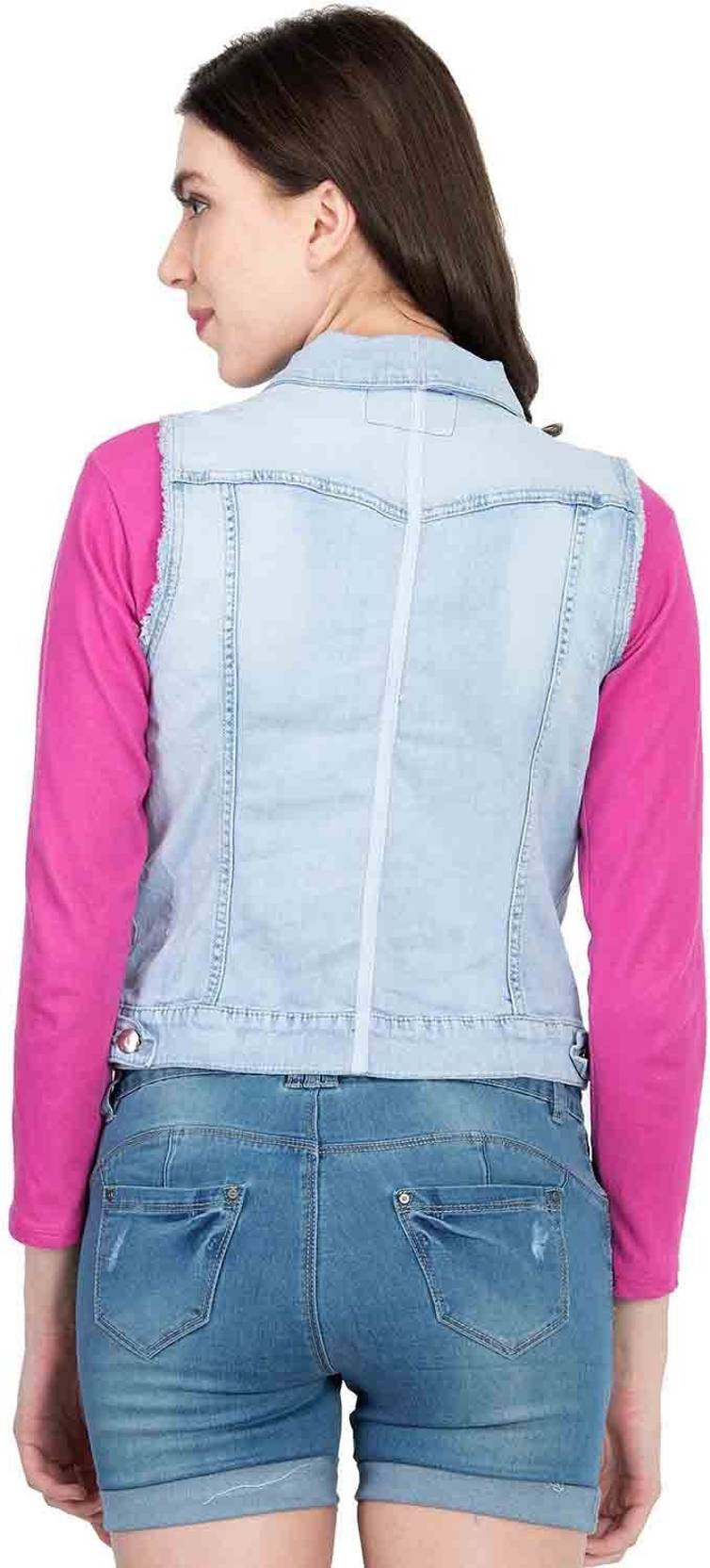 KOTTY Women Solid Denim Jacket