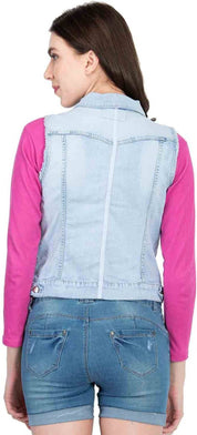 KOTTY Women Solid Denim Jacket