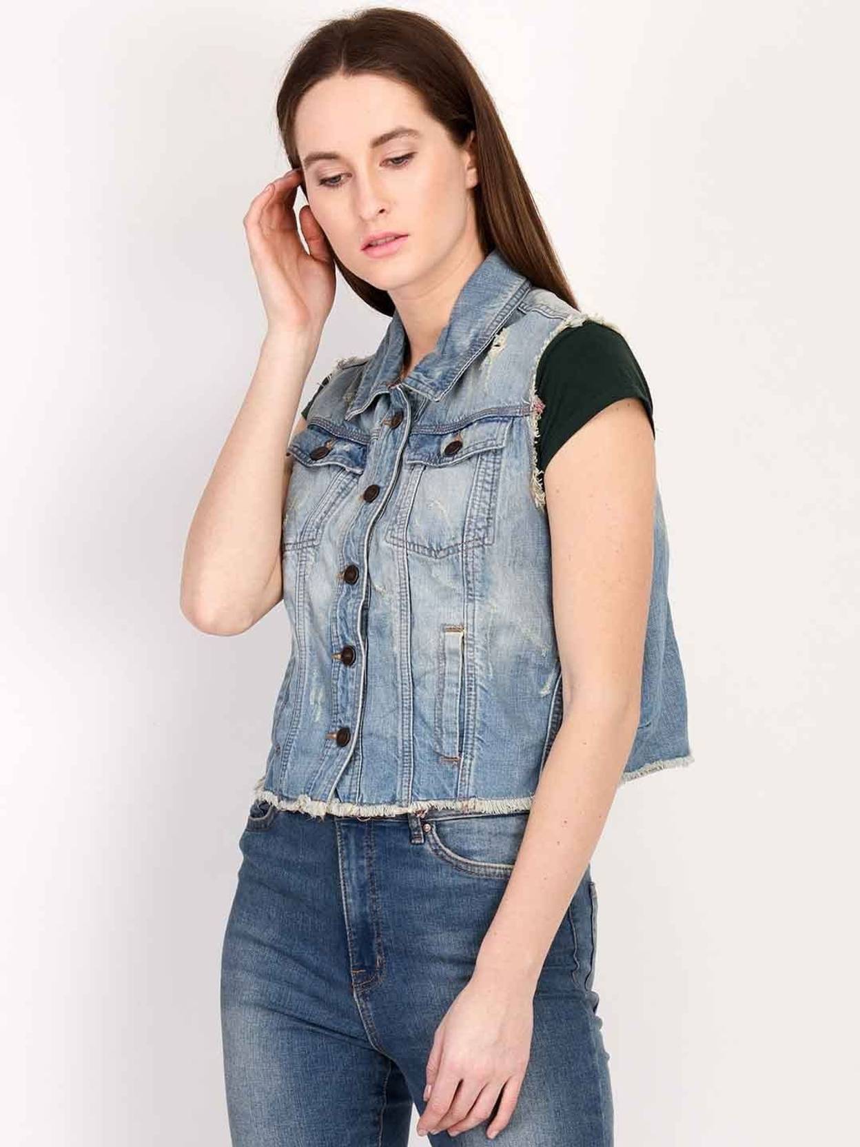 KOTTY Women Solid Denim Jacket