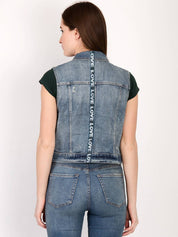 KOTTY Women Solid Denim Jacket