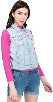KOTTY Women Solid Denim Jacket