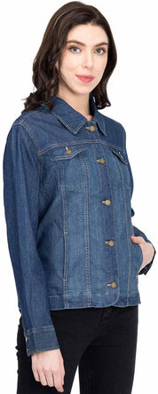 KOTTY Women Solid Denim Jacket