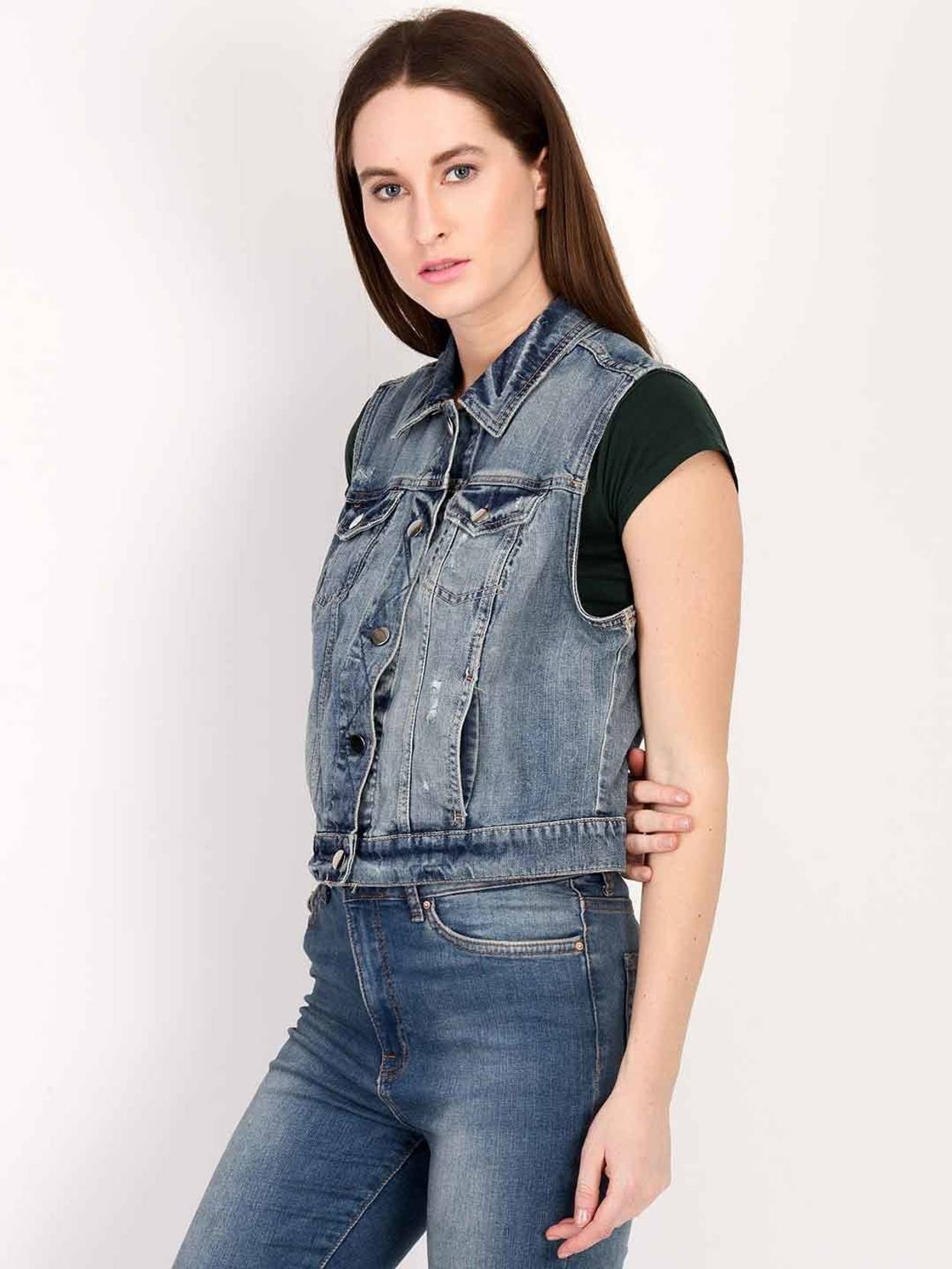 KOTTY Women Solid Denim Jacket