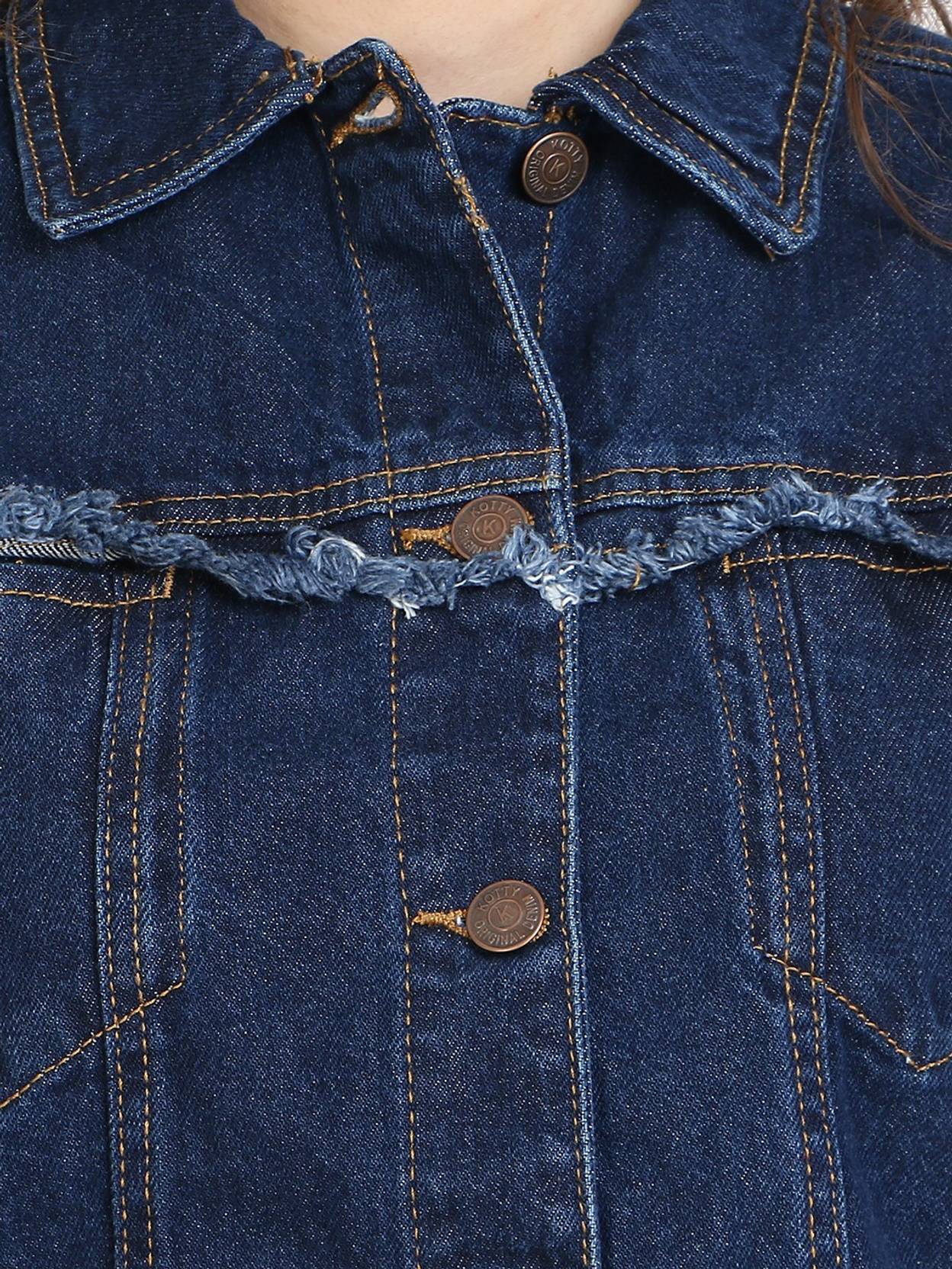 KOTTY Women Solid Denim Jacket