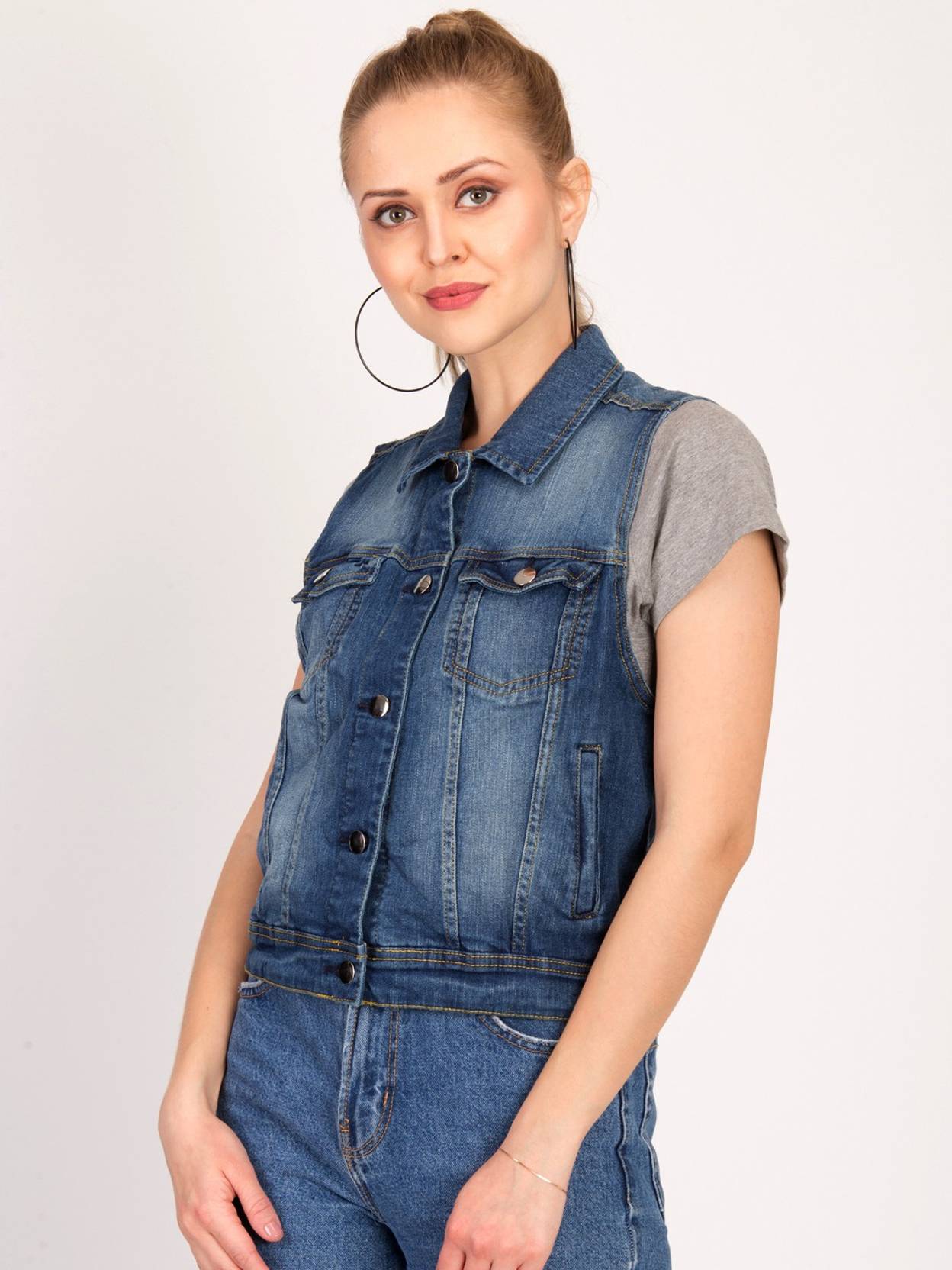 KOTTY Women Solid Denim Jacket