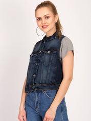 KOTTY Women Solid Denim Jacket