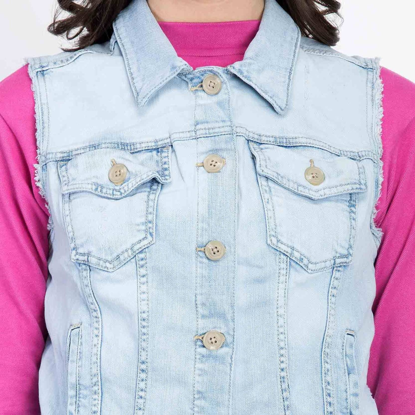 KOTTY Women Solid Denim Jacket
