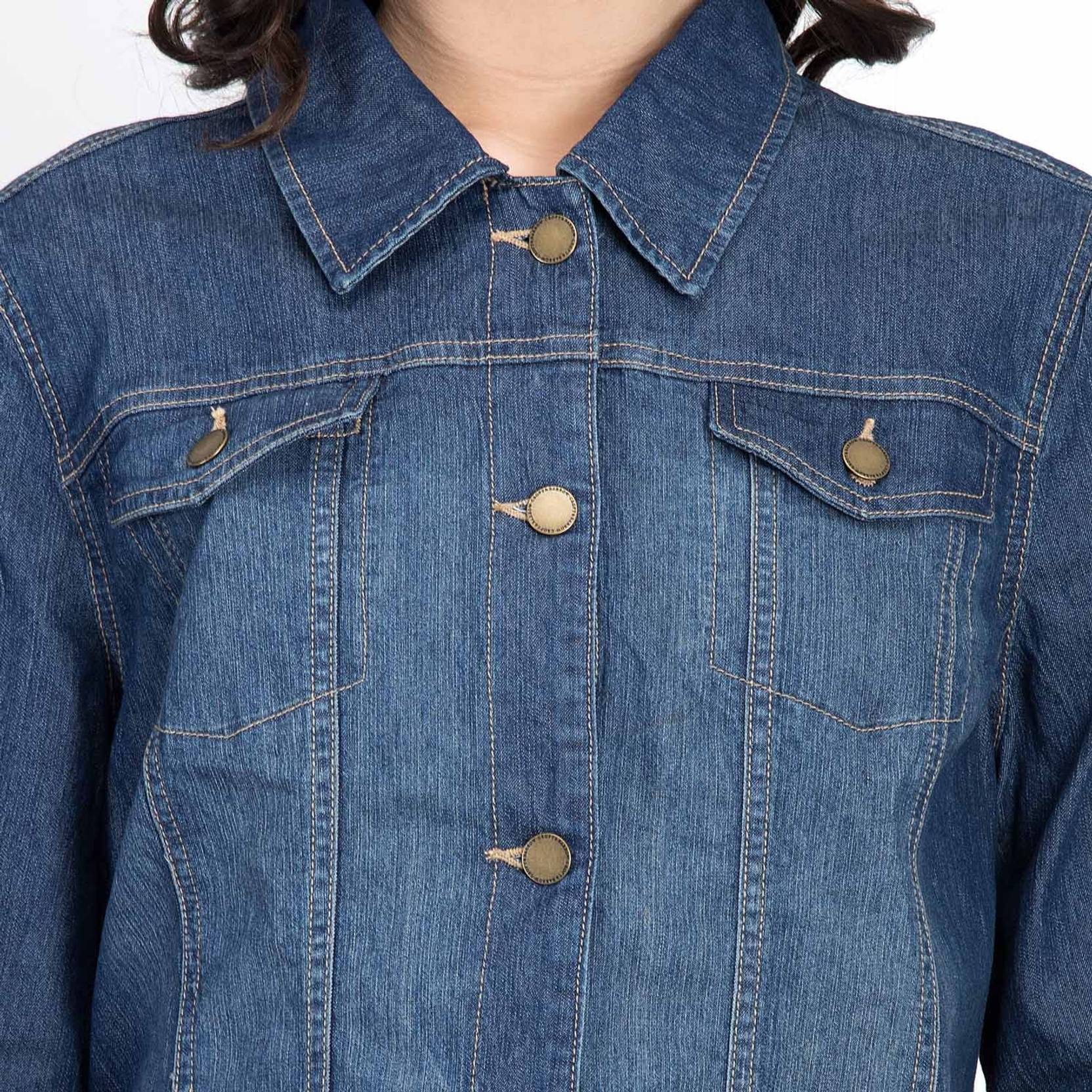 KOTTY Women Solid Denim Jacket