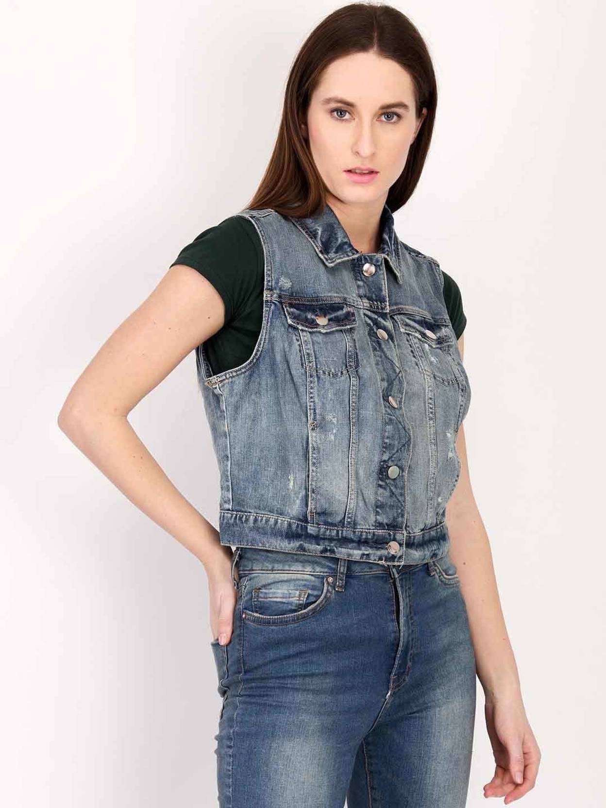 KOTTY Women Solid Denim Jacket