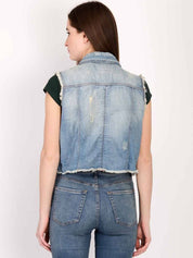 KOTTY Women Solid Denim Jacket
