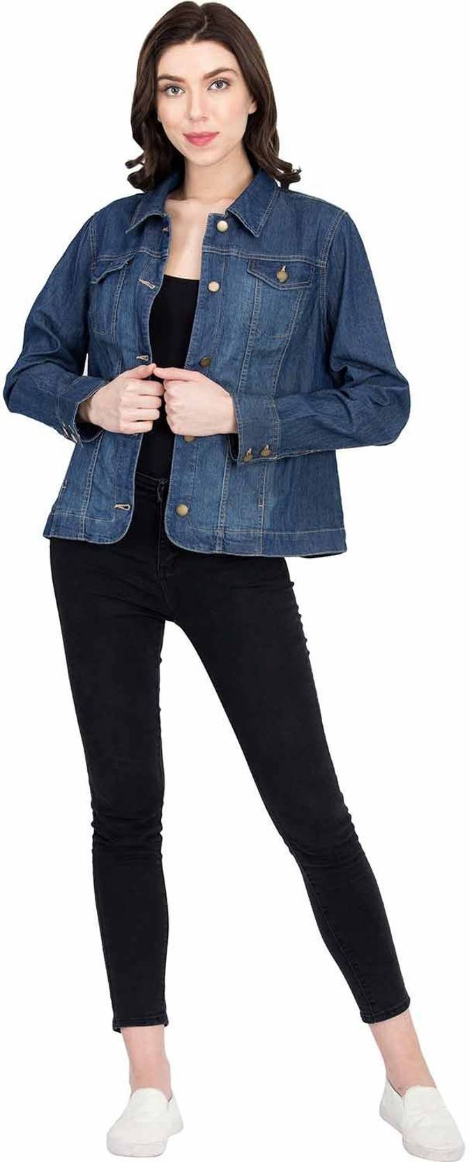 KOTTY Women Solid Denim Jacket