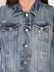 KOTTY Women Solid Denim Jacket