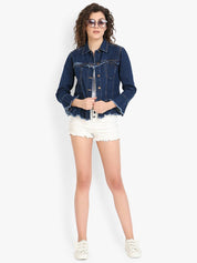 KOTTY Women Solid Denim Jacket