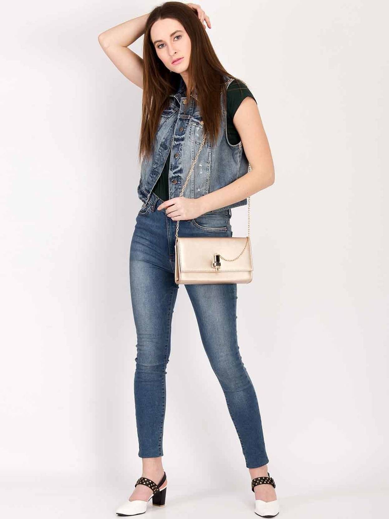 KOTTY Women Solid Denim Jacket