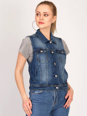KOTTY Women Solid Denim Jacket