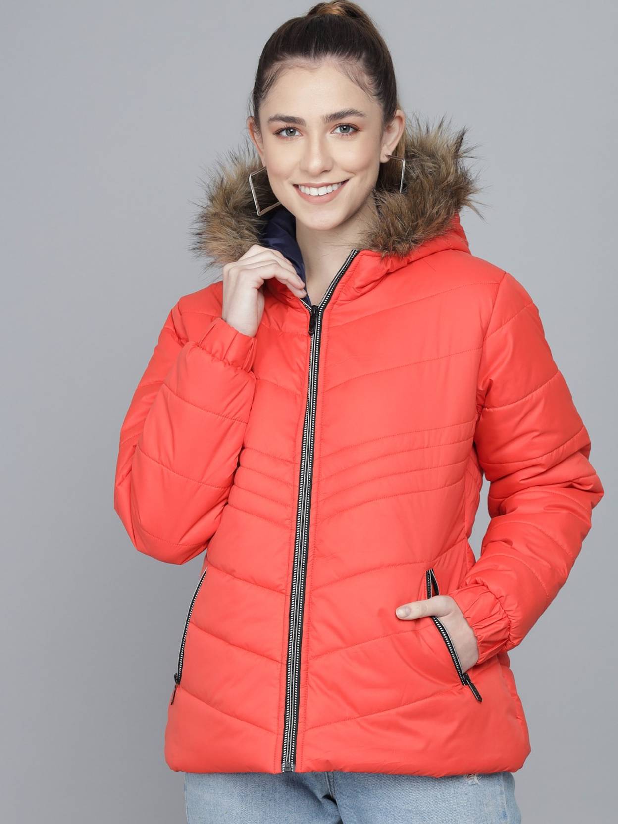 KOTTY  Women Solid Puffer Jacket