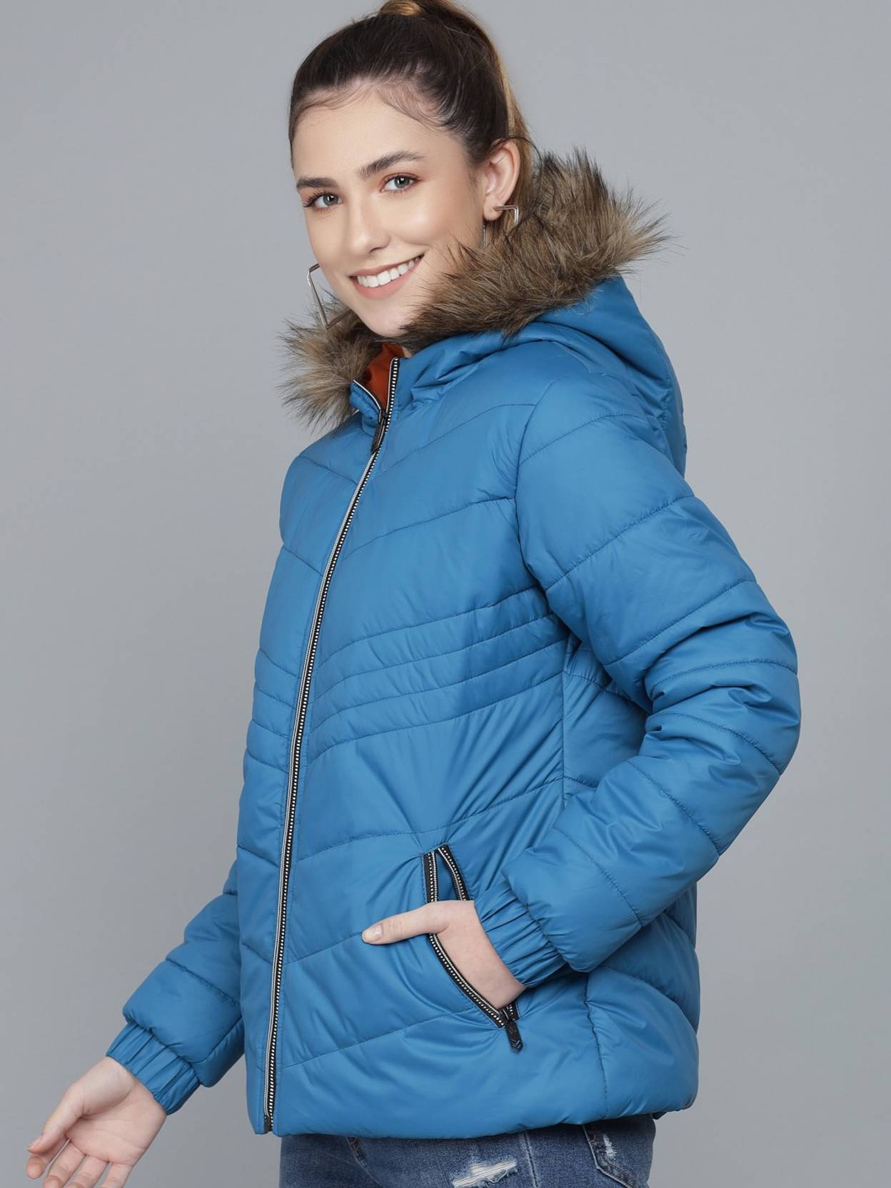 KOTTY  Women Solid Puffer Jacket