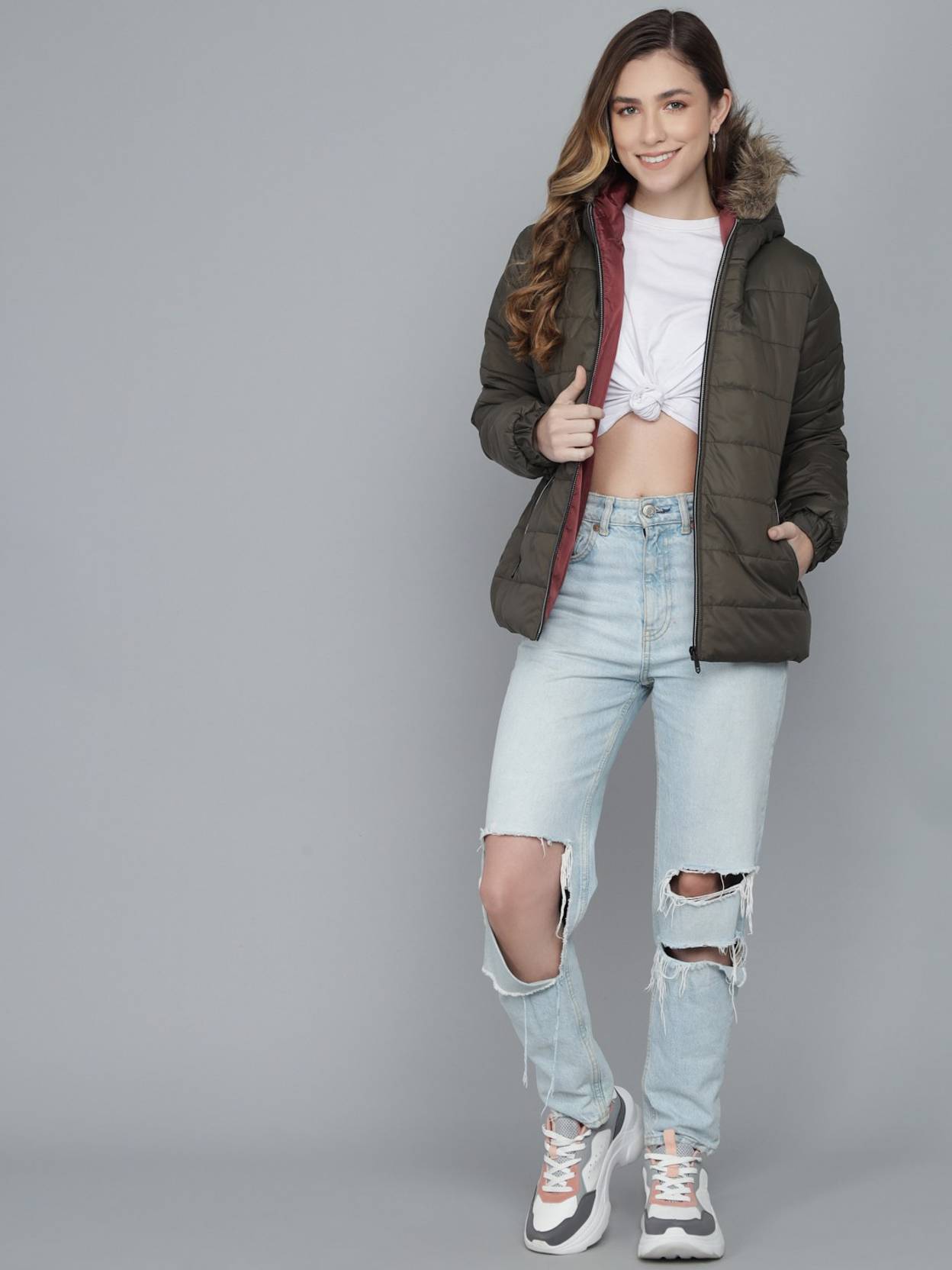 KOTTY  Women Solid Puffer Jacket