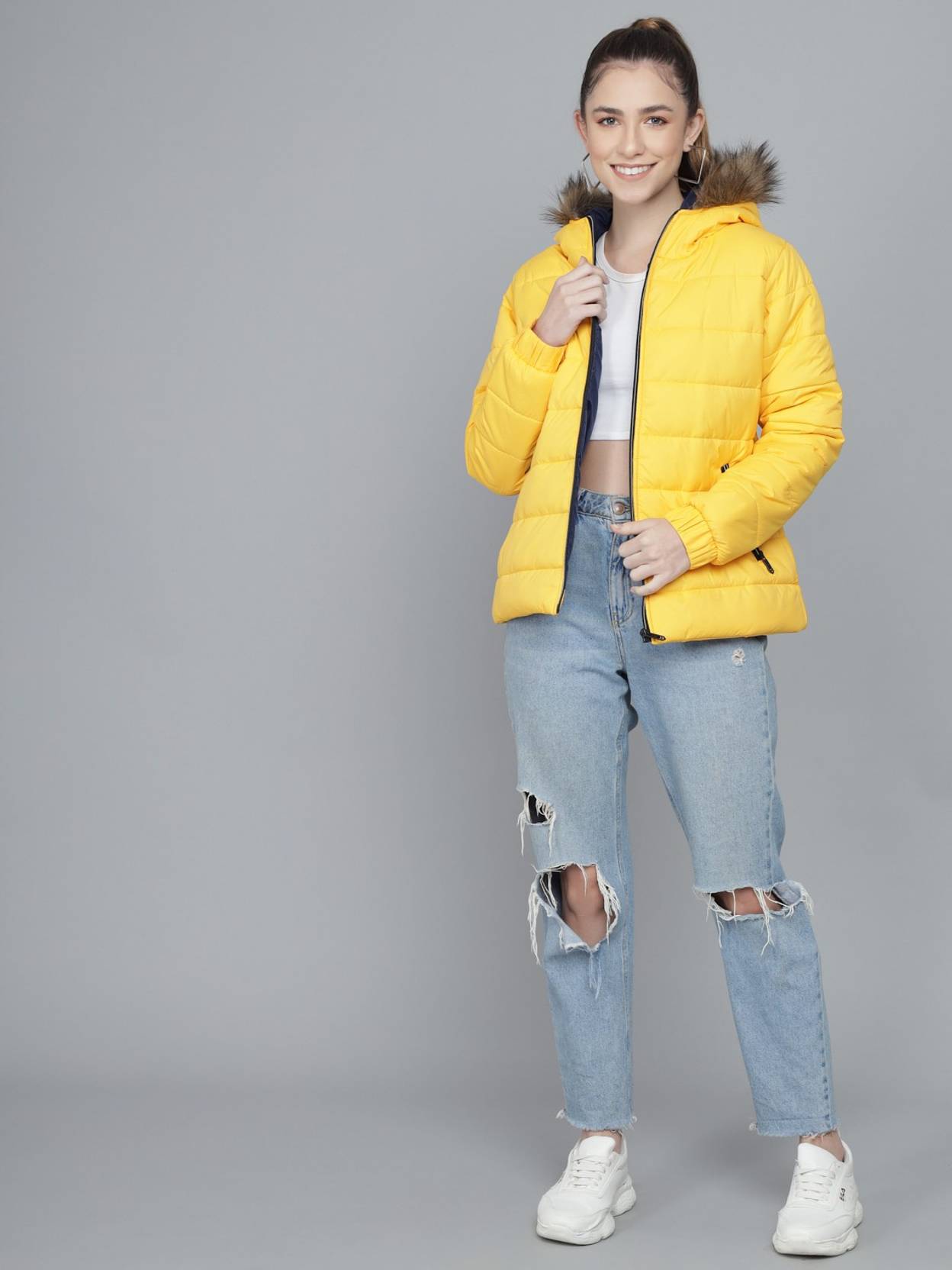 KOTTY  Women Solid Puffer Jacket