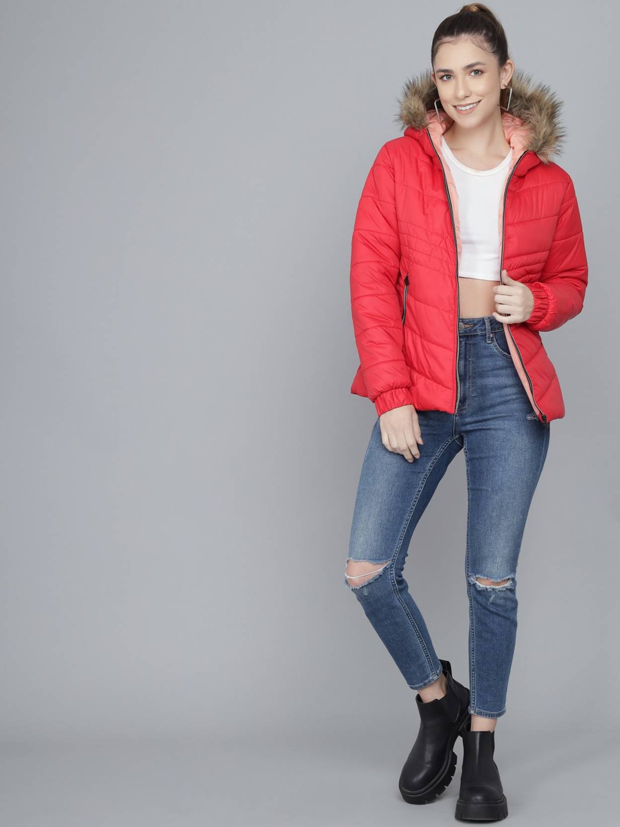 KOTTY  Women Solid Puffer Jacket