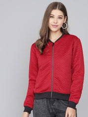 KOTTY Women Solid Quilted Jacket