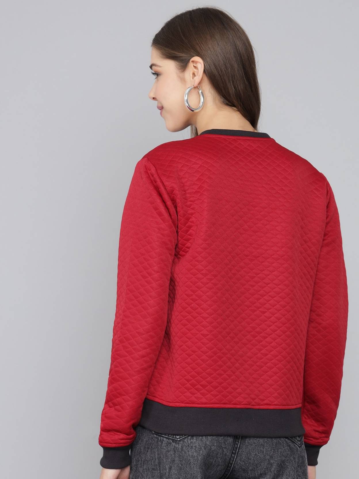 KOTTY Women Solid Quilted Jacket