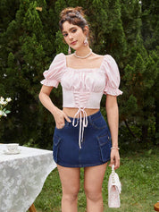 KOTTY Women Solid Regular Blue Skirt