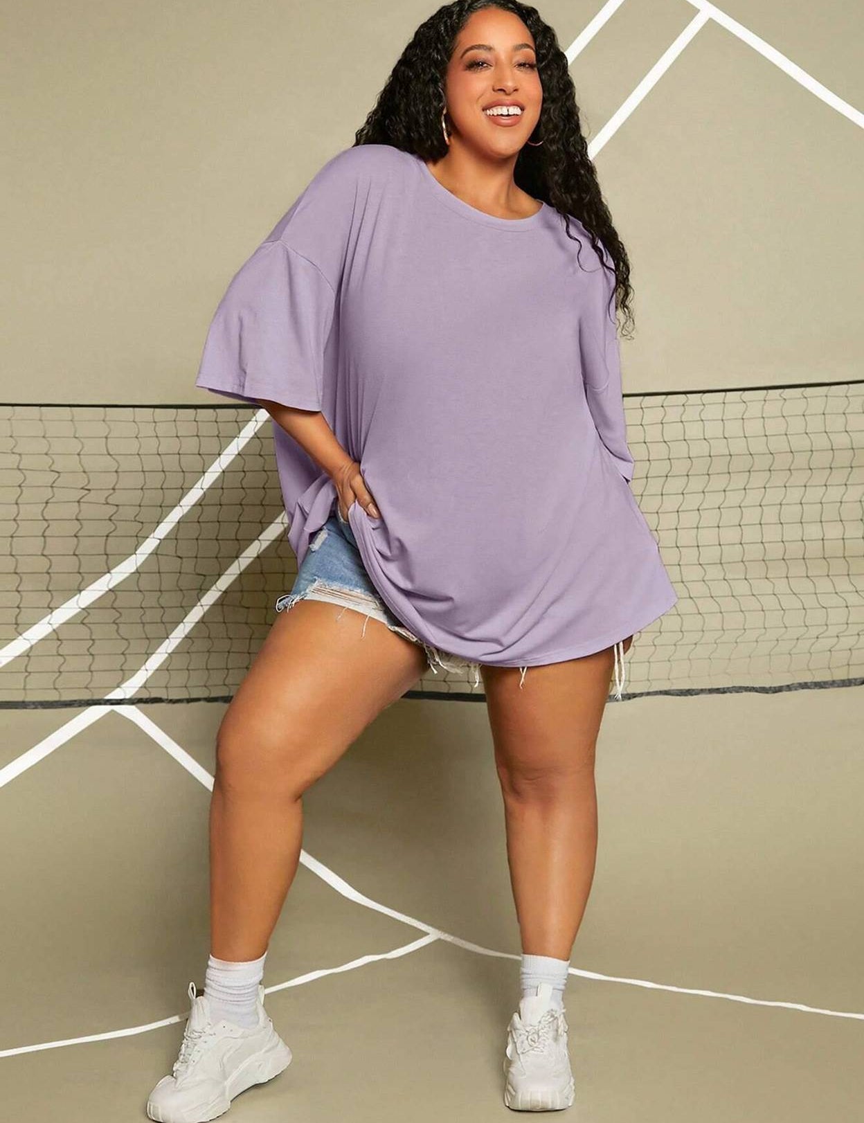 WomenSolidRoundNeckCottonBlendPurpleT-Shirt-1_jpg.jpg